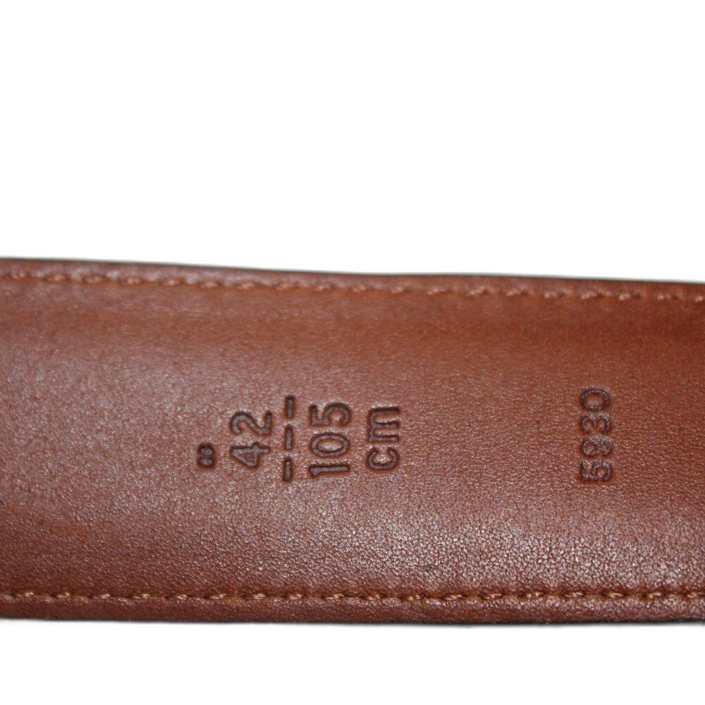 Coach Brown Leather Men's Belt 5930 Size 42'/105 CM - Picture 5 of 6